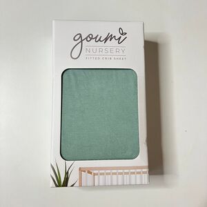 NEW Goumi Kids Sea Glass Blue Crib Sheet Bamboo Baby Organic Cotton